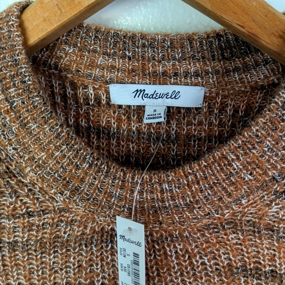 NWT Madewell Space-Dyed Prentiss Pullover Knit Alpaca Sweater - Picture 6 of 13